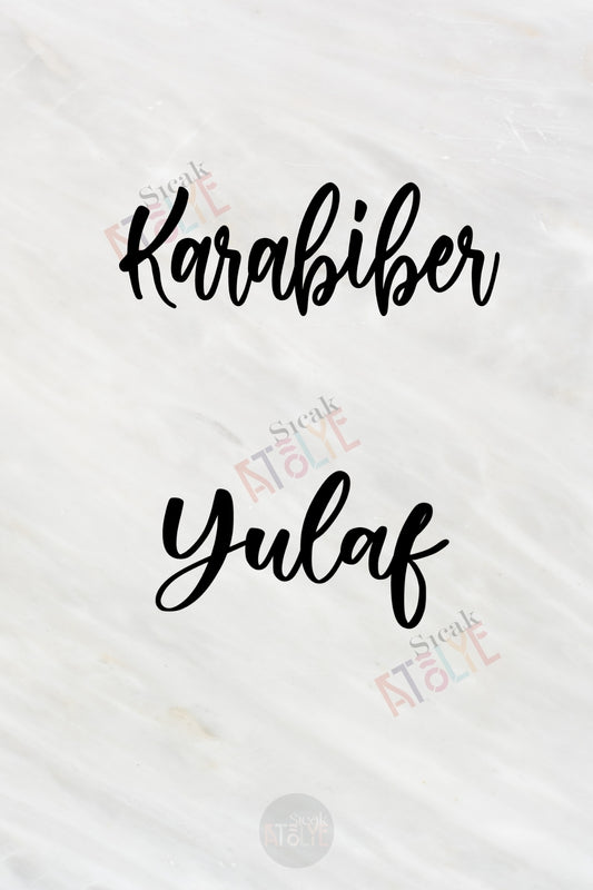 Baharat - Bakliyat - Kuruyemiş Kavanoz Etiketi | model. Pankek