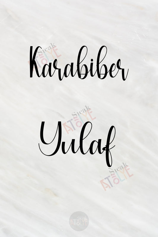 Baharat - Bakliyat - Kuruyemiş Kavanoz Etiketi | model. Kavun