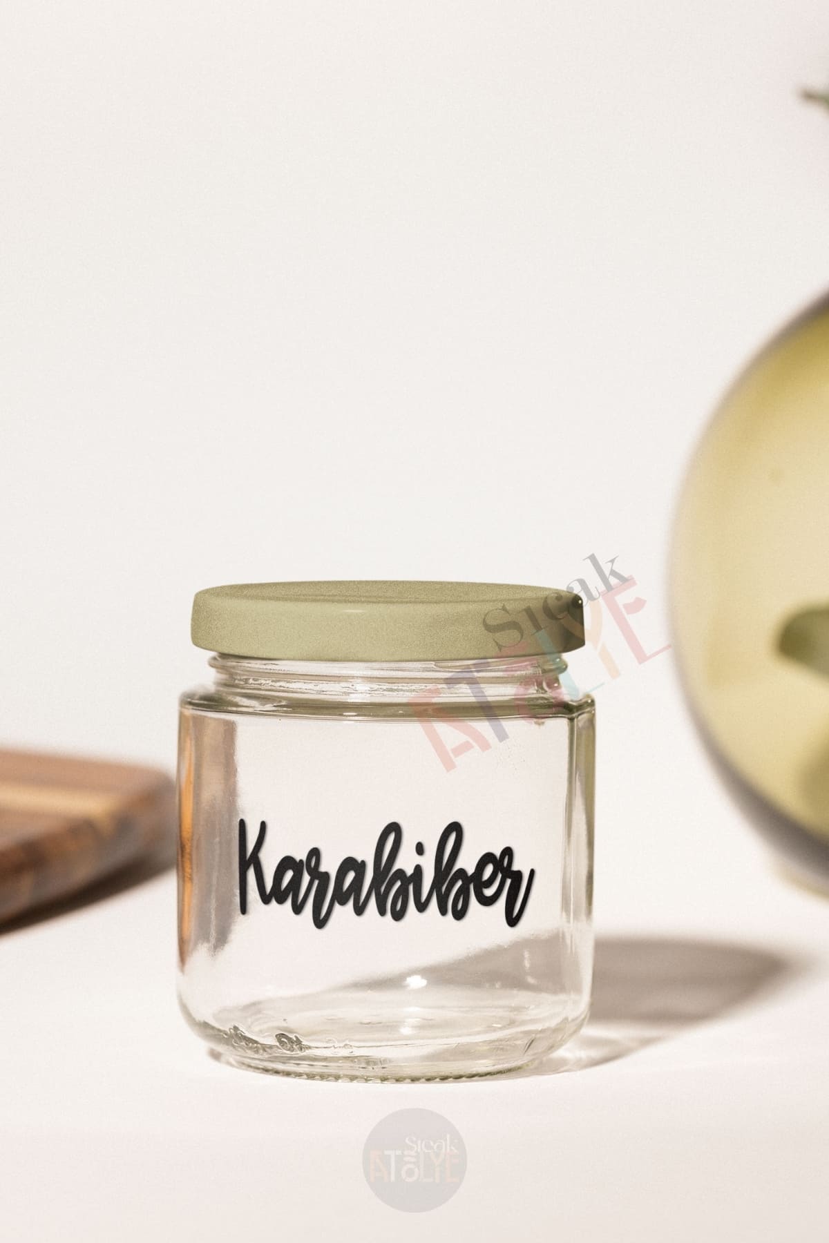 Baharat - Bakliyat - Kuruyemiş Kavanoz Etiketi | model. Karamel