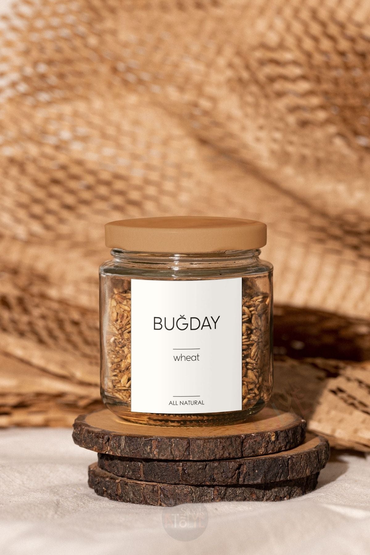 Baharat - Bakliyat - Kuruyemiş Kavanoz Etiketi | model.Ananas