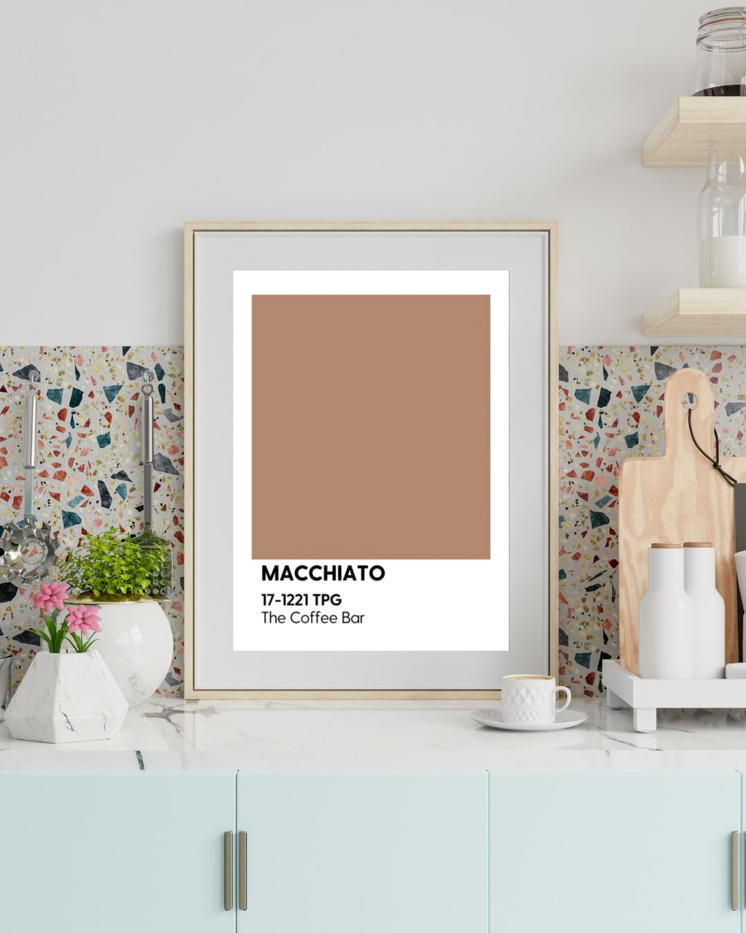Mutfak Posteri - Coffee Pantone Koleksiyonu - Çerçevesiz