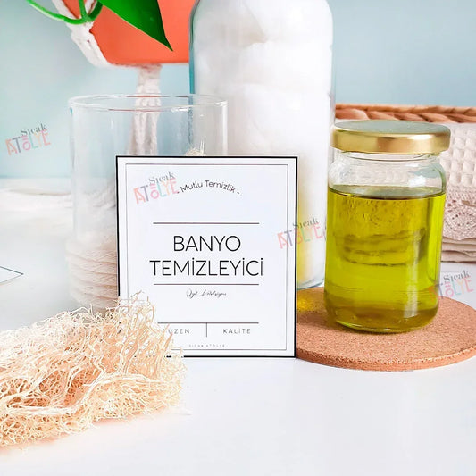 Deterjan ve Temizlik Düzen Etiketi - 46'lı Set - Sıcak Atölye