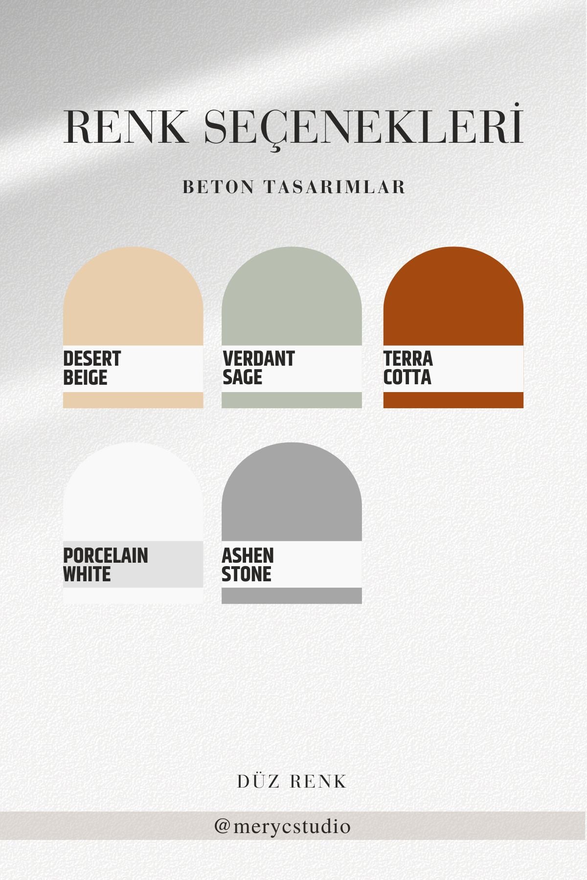 Beton Tabak - Altlık | Taş Ruh - Stone Soul Koleksiyonu