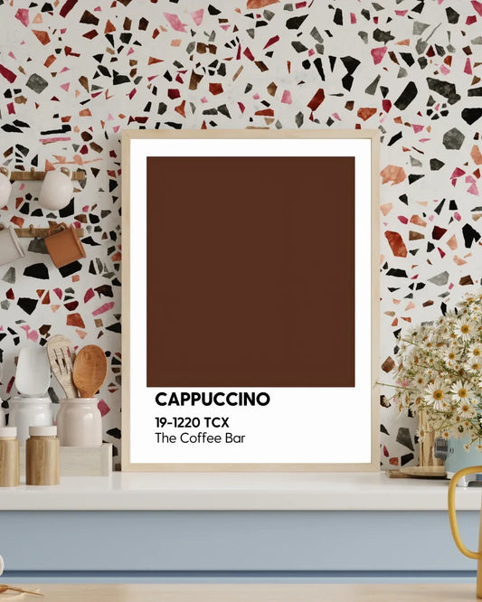 Mutfak Posteri - Coffee Pantone Koleksiyonu - Çerçevesiz - Sıcak Atölye