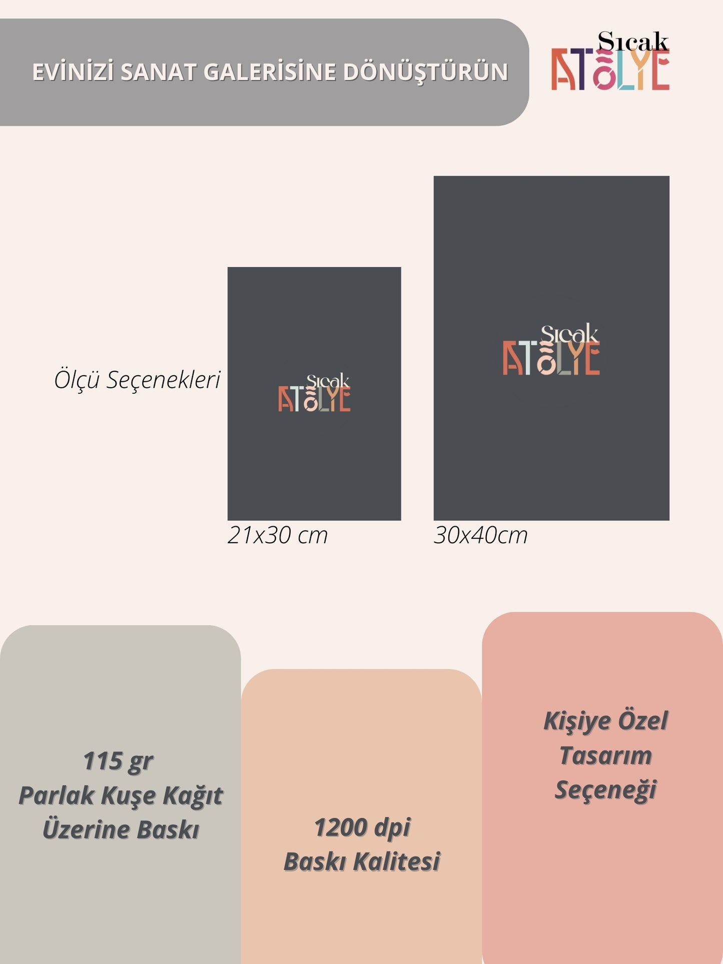 Çocuk ve Bebek Odası 3'lü Çerçevesiz Poster Seti - Duygular