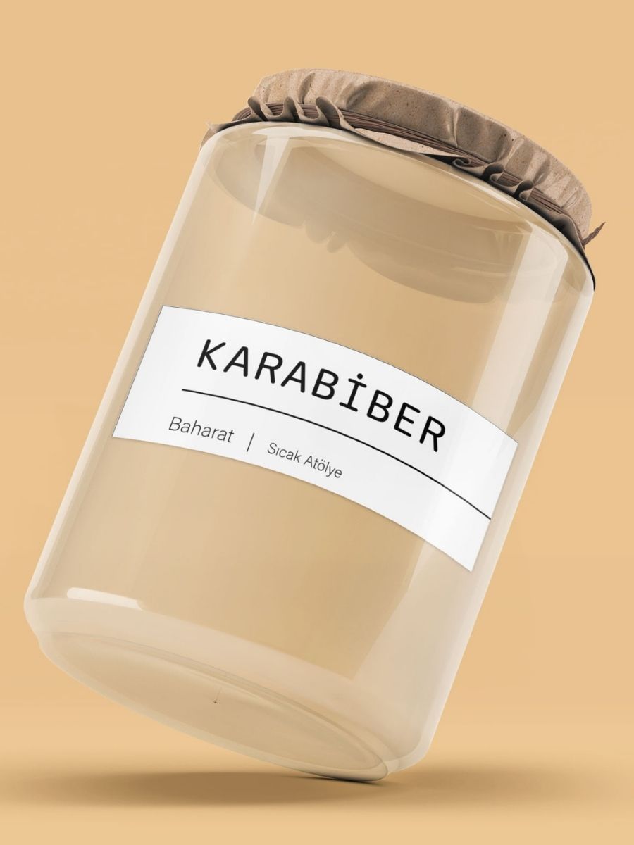 Baharat - Bakliyat - Kuruyemiş Kavanoz Etiketi | model. Badem