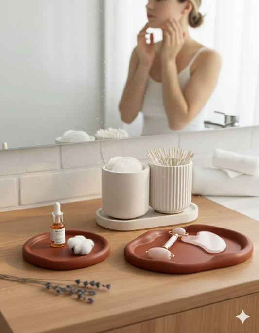 Beton Düzen Seti - 5 Parça - Dalgalı | Doğal Seçim - Natural Pick Collection - Sıcak Atölye