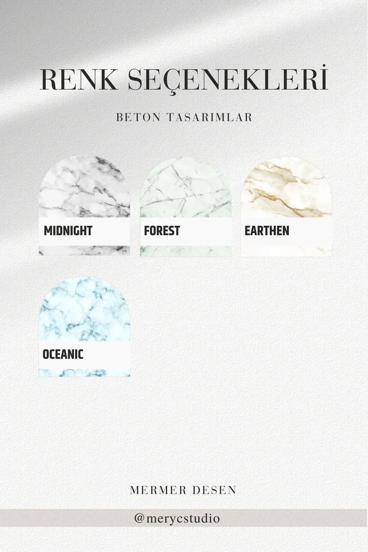 Beton Tabak - Altlık - Dalgalı Büyük | Taş Ruh - Stone Soul Collection - Sıcak Atölye