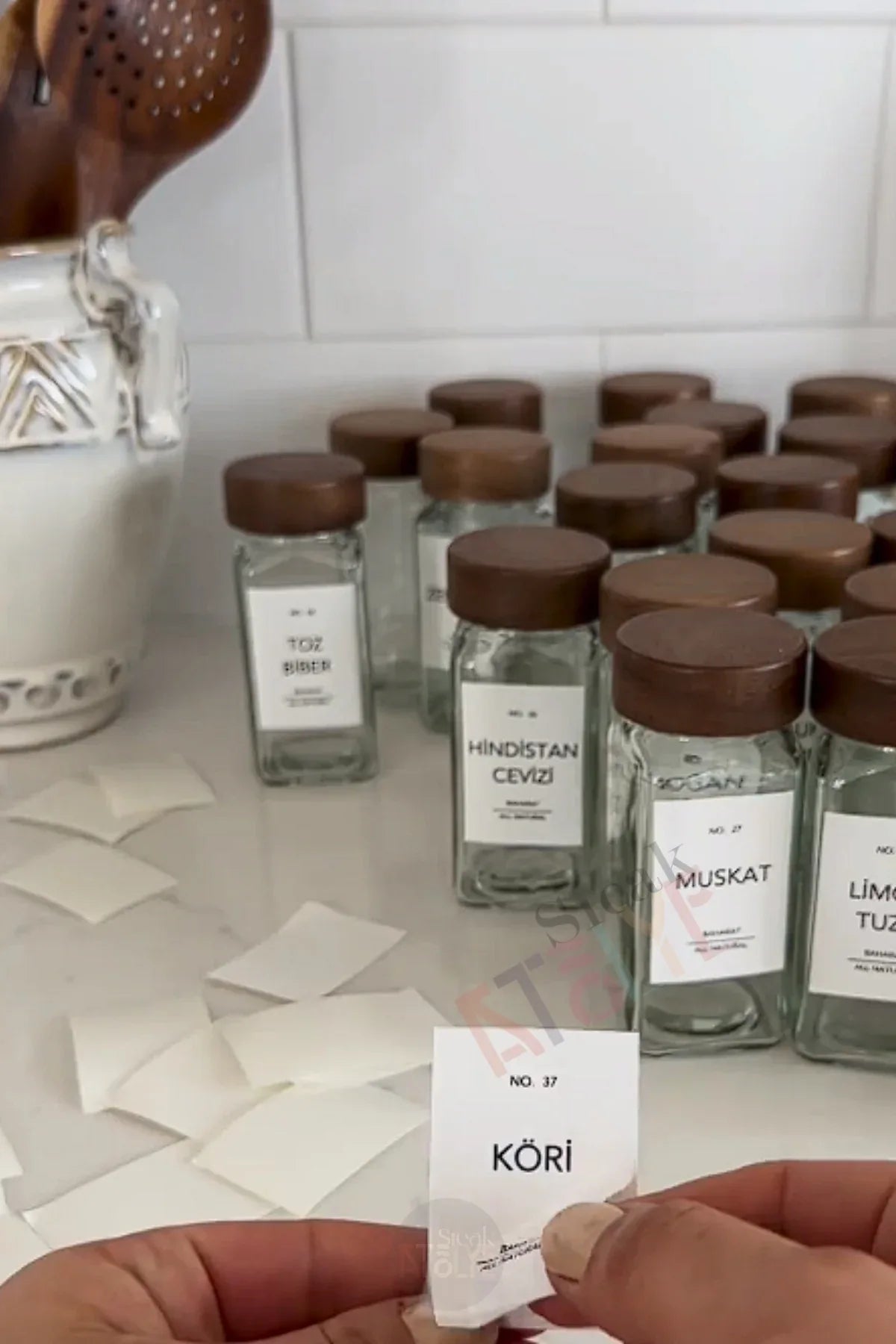 Baharat - Bakliyat - Kuruyemiş Kavanoz Etiketi | model. Şeker - Sıcak Atölye 