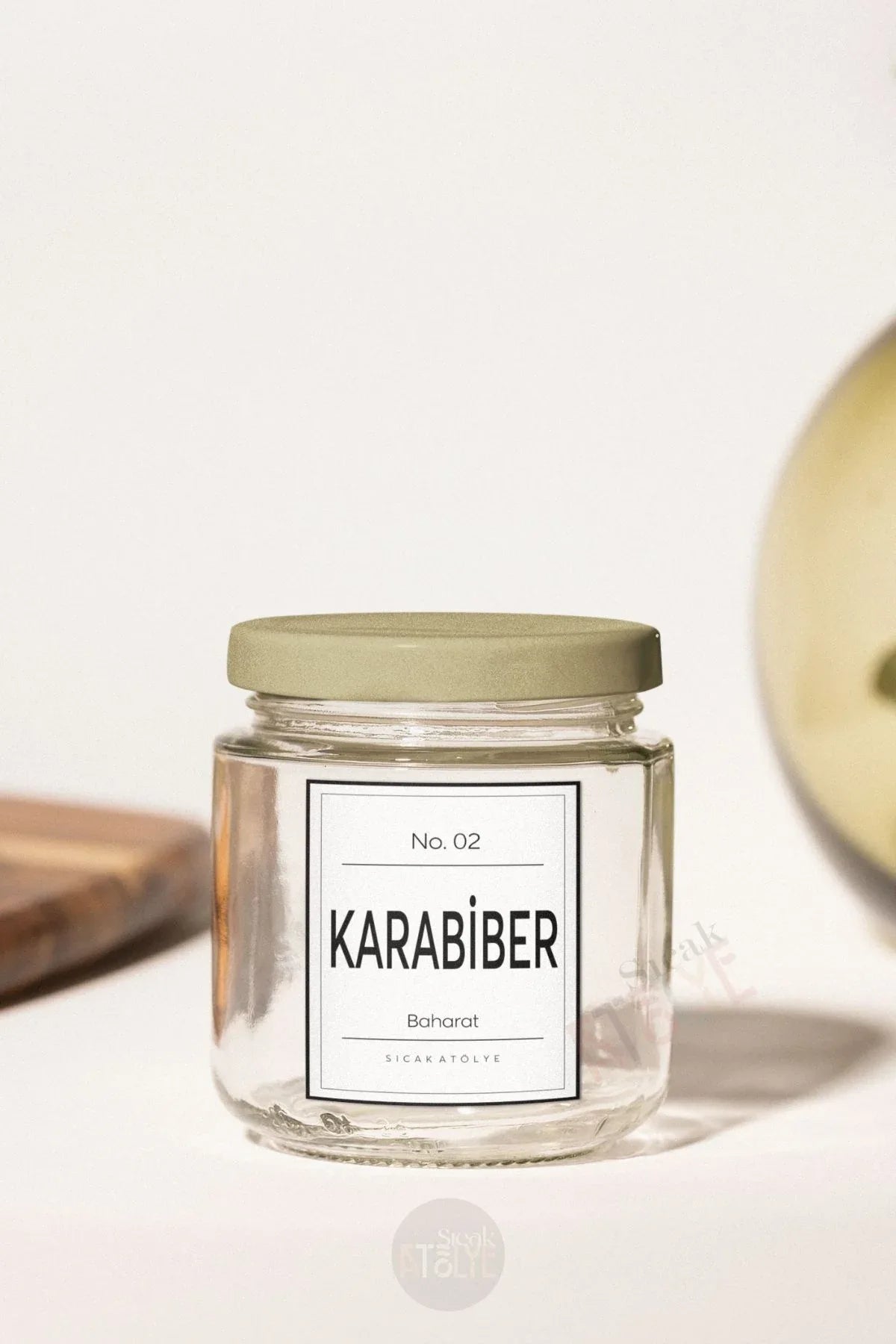 Baharat - Bakliyat - Kuruyemiş Kavanoz Etiketi | model. Vanilya - Sıcak Atölye 