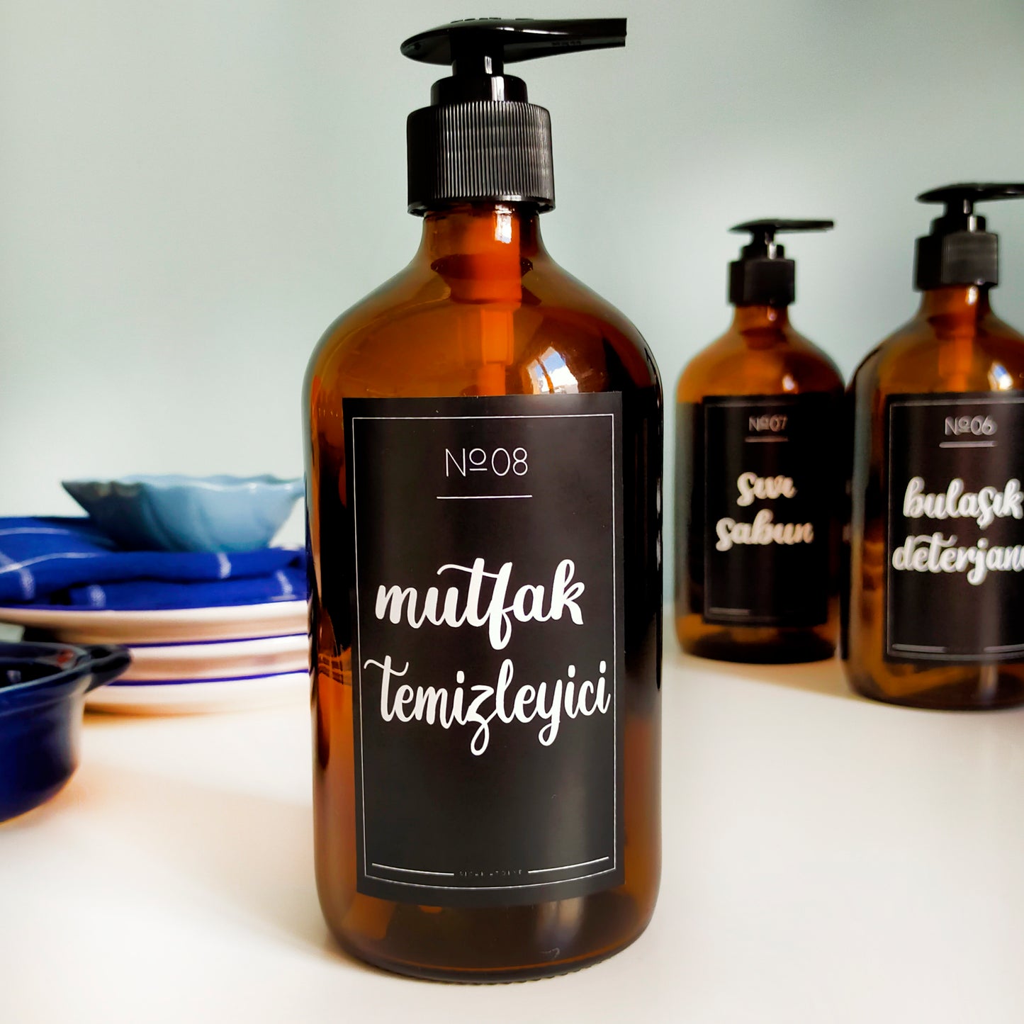 Deterjan ve Temizlik Düzen Etiketi - 46'lı Set