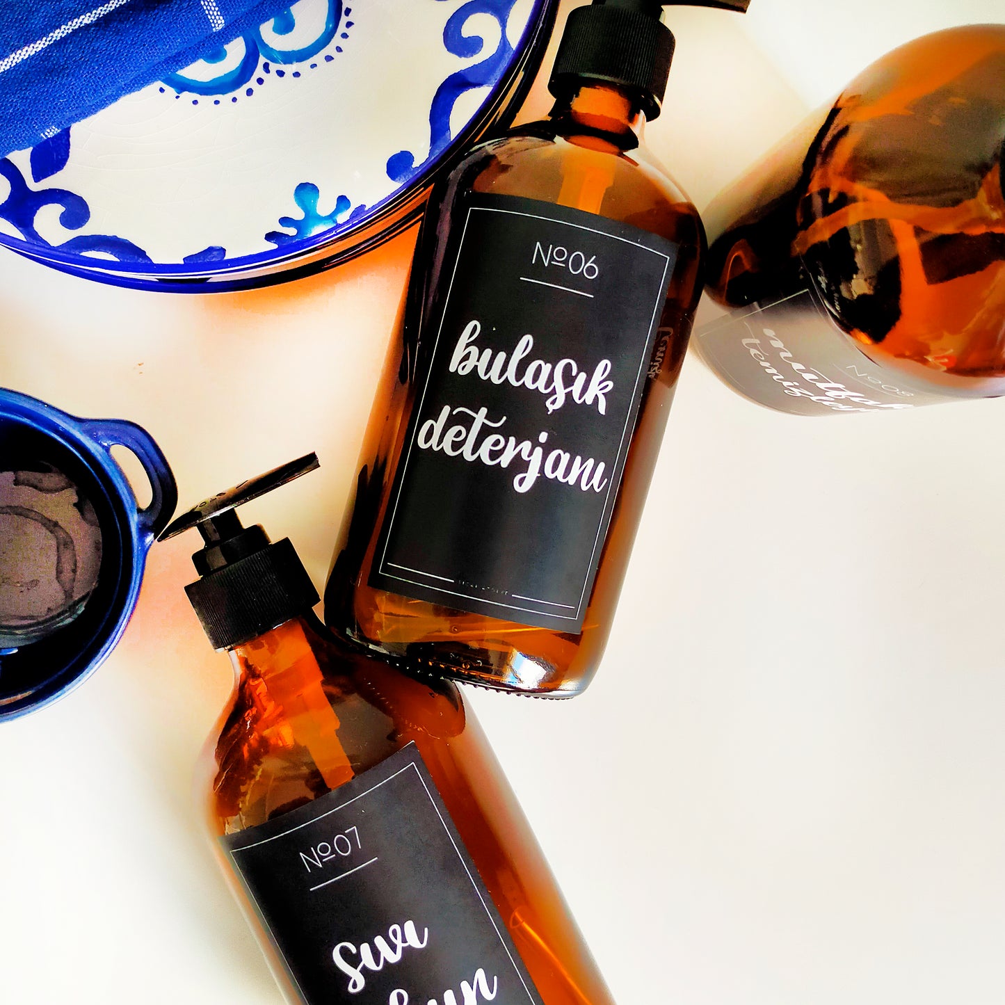 Deterjan ve Temizlik Düzen Etiketi - 46'lı Set