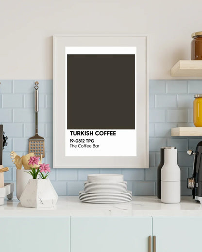 Mutfak Posteri - Coffee Pantone Koleksiyonu - Çerçevesiz - Sıcak Atölye 