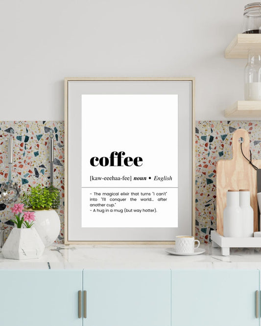 Mutfak-İsim-Posterleri-Dekorasyon-Minimal Coffee