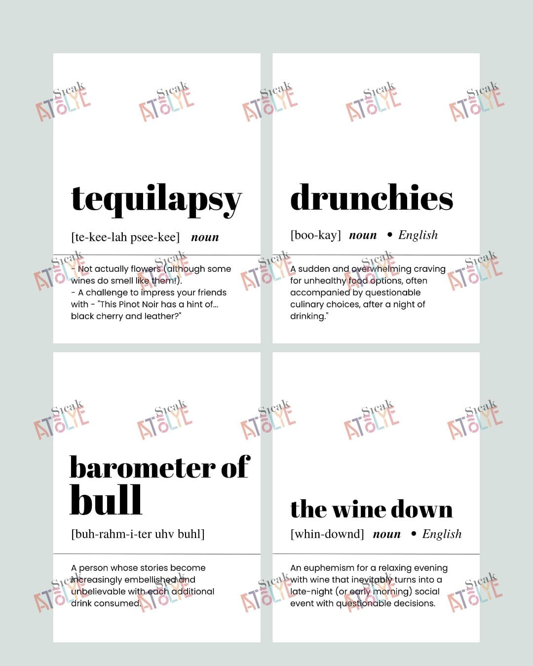 Mutfak-isim-Posterleri-Dekorasyon-Minimal Wine Tequila