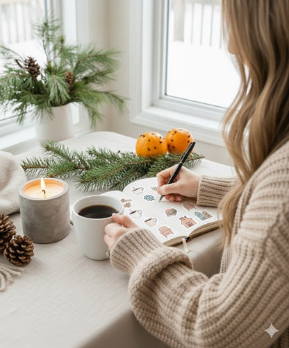 Paper Therapy - Ocak Ayı Sticker Seti | Ajanda, Bullet Journal