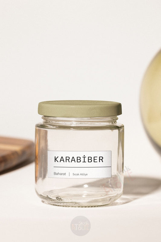 Baharat - Bakliyat - Kuruyemiş Kavanoz Etiketi | model. Badem