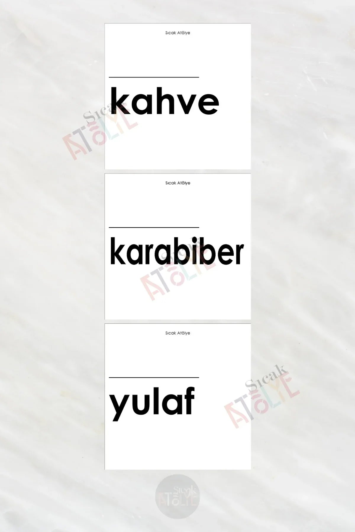 Baharat - Bakliyat - Kuruyemiş Kavanoz Etiketi | model. İncir - Sıcak Atölye 