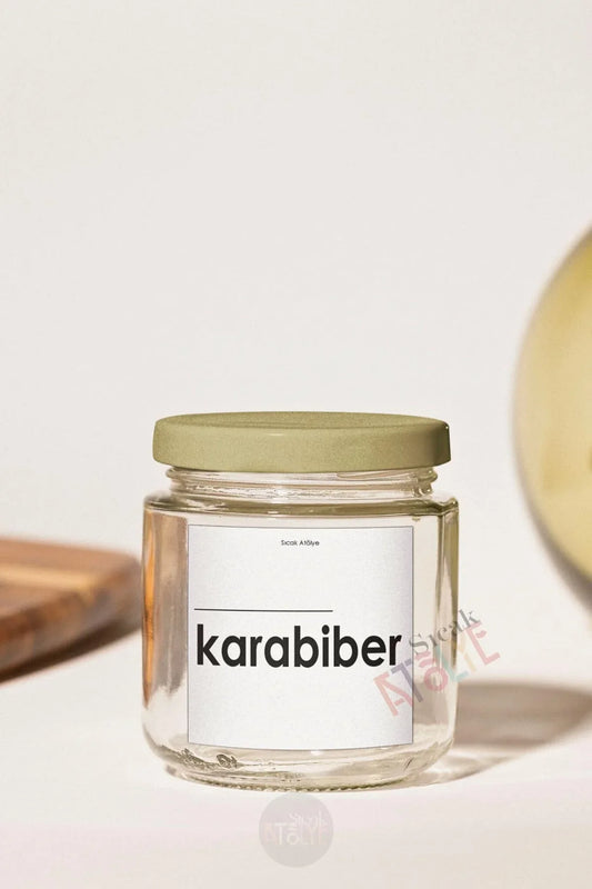 Baharat - Bakliyat - Kuruyemiş Kavanoz Etiketi | model. İncir - Sıcak Atölye 