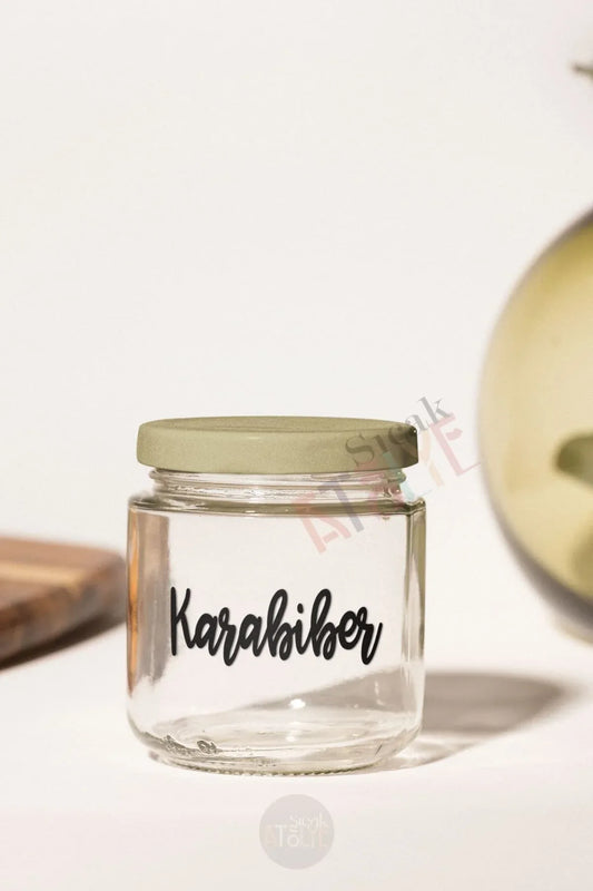 Baharat - Bakliyat - Kuruyemiş Kavanoz Etiketi | model. Karamel - Sıcak Atölye 