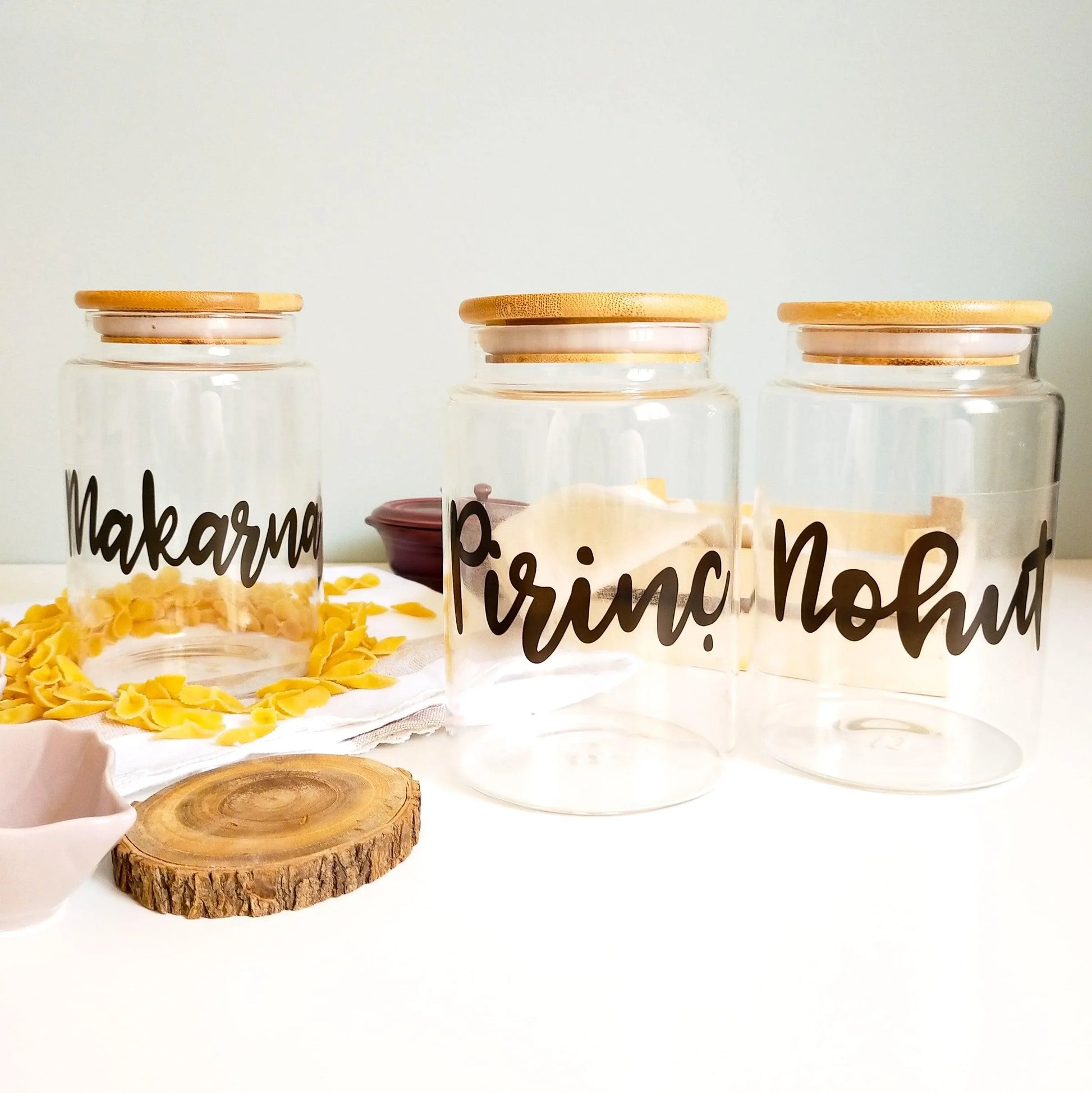 Jumbo Boy Kavanoz Etiketi - 12'li Set - Kişiselleştirilebilir - Sıcak Atölye 