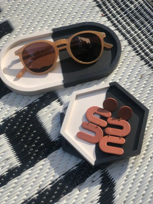 Beton Altlık Set - 2 Parça | Natural Pick Koleksiyonu - Sıcak Atölye 