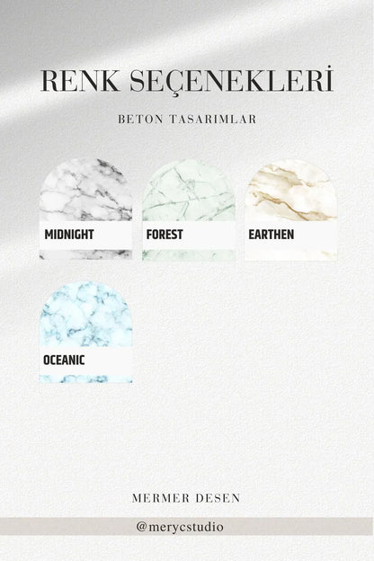 Beton Tabak - Altlık - Dalgalı Büyük | Taş Ruh - Stone Soul Collection - Sıcak Atölye 