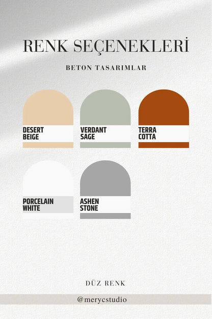 Beton Tabak - Altlık - Dalgalı Büyük | Taş Ruh - Stone Soul Collection - Sıcak Atölye 