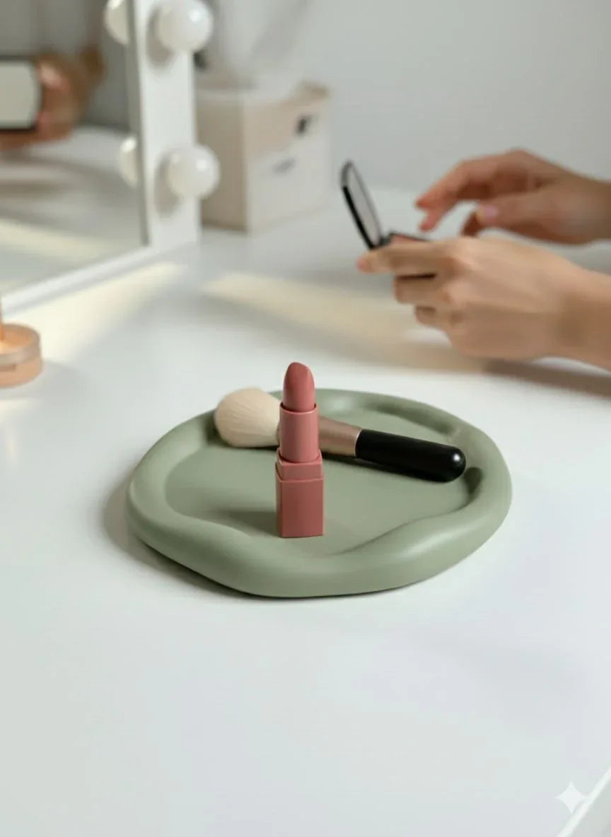 Beton Tabak - Altlık - Dalgalı Küçük | Taş Ruh - Stone Soul Collection - Sıcak Atölye 