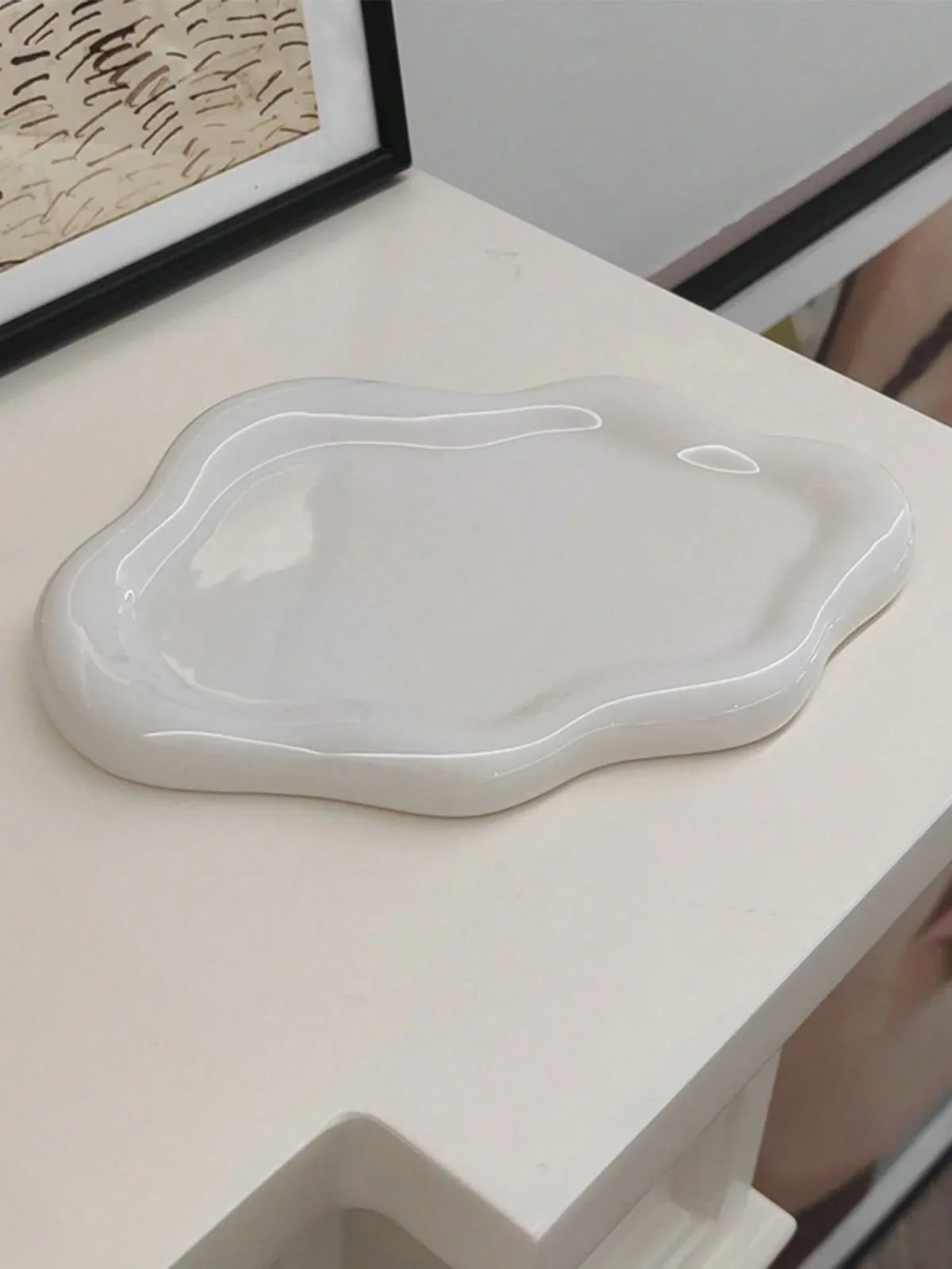 Beton Tabak - Altlık - Dalgalı Büyük | Taş Ruh - Stone Soul Collection - Sıcak Atölye 