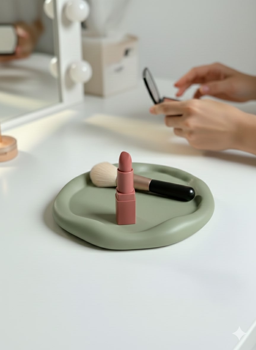 Beton Tabak - Altlık - Dalgalı Küçük | Taş Ruh - Stone Soul Koleksiyonu