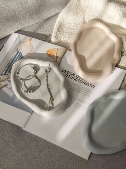 Beton Tabak - Altlık - Dalgalı Büyük | Taş Ruh - Stone Soul Koleksiyonu