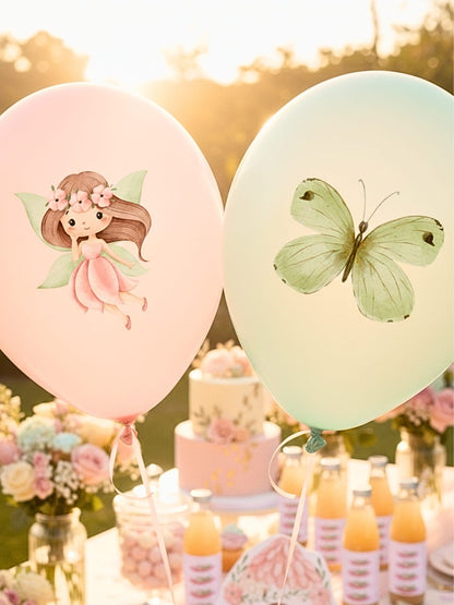 Doğum Günü Parti Seti - 124 Parça Sofra Düzeni | Peri Teması