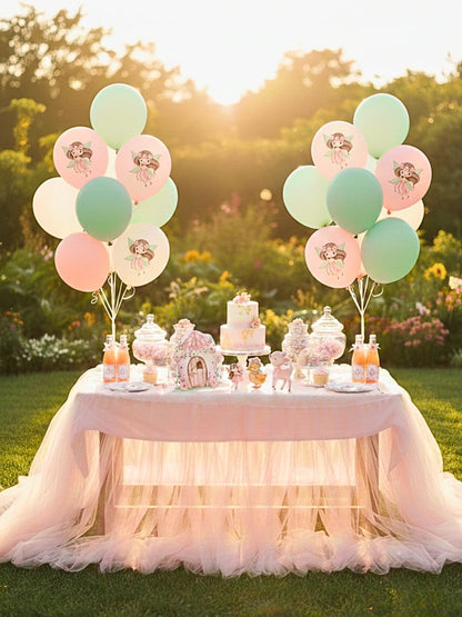 Doğum Günü Parti Seti - 124 Parça Sofra Düzeni | Peri Teması