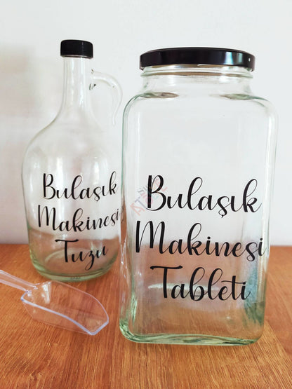 Deterjan, Temizlik ve Şişe Düzen Etiketi | model. Hijyen