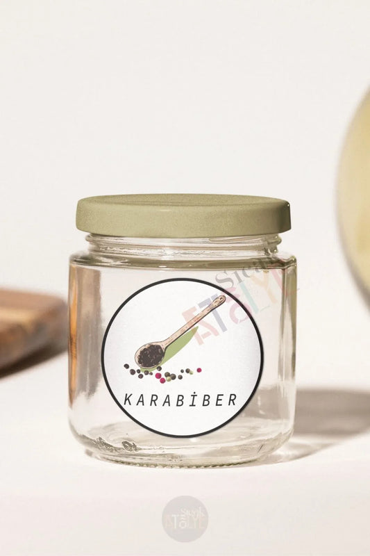 Baharat - Bakliyat - Kuruyemiş Kavanoz Etiketi | model. Karpuz - Sıcak Atölye 