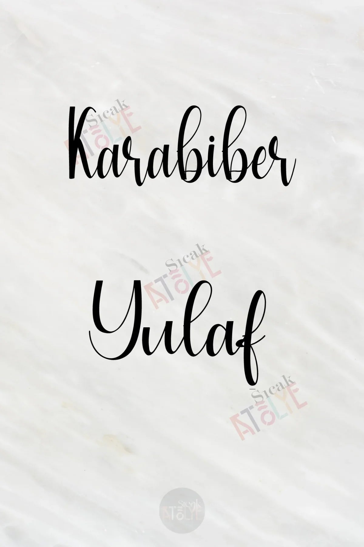 Baharat - Bakliyat - Kuruyemiş Kavanoz Etiketi | model. Kavun - Sıcak Atölye 