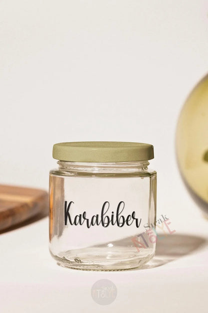 Baharat - Bakliyat - Kuruyemiş Kavanoz Etiketi | model. Kavun - Sıcak Atölye 