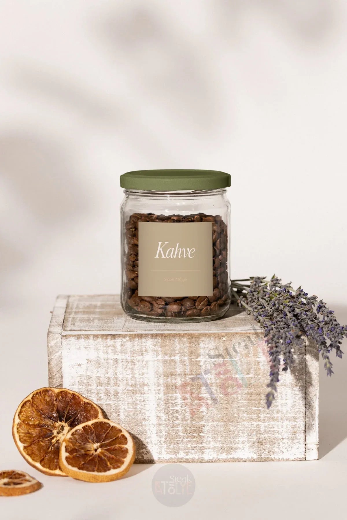 Baharat - Bakliyat - Kuruyemiş Kavanoz Etiketi | model. Kişniş - Sıcak Atölye 