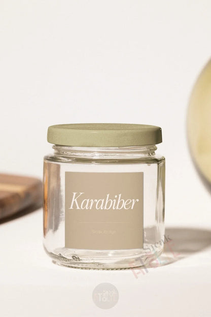 Baharat - Bakliyat - Kuruyemiş Kavanoz Etiketi | model. Kişniş - Sıcak Atölye 