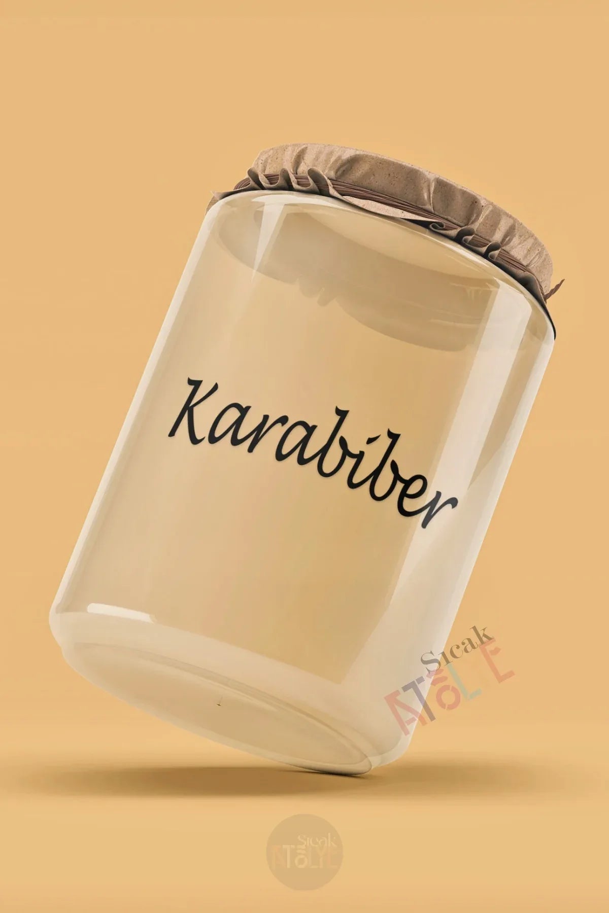 Baharat - Bakliyat - Kuruyemiş Kavanoz Etiketi | model. Kiraz - Sıcak Atölye 