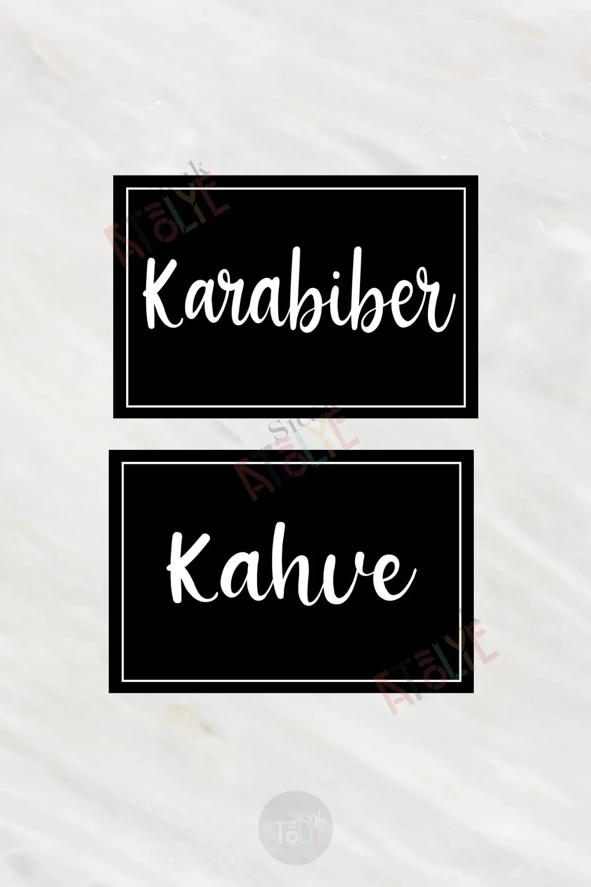 Baharat - Bakliyat - Kuruyemiş Kavanoz Etiketi | model. Fındık - Sıcak Atölye 