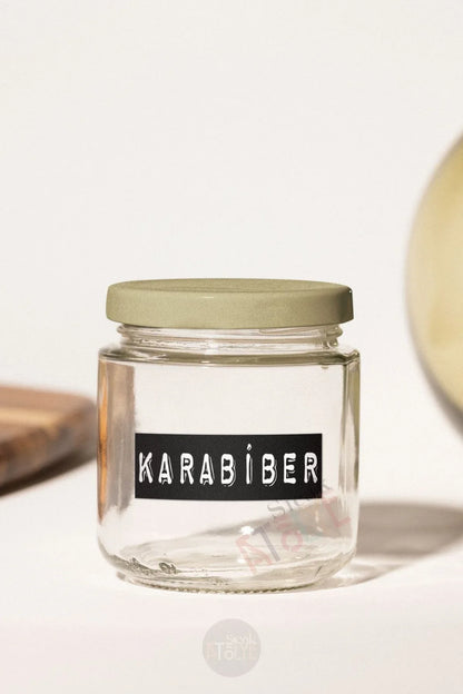 Baharat - Bakliyat - Kuruyemiş Kavanoz Etiketi | model. Brownie - Sıcak Atölye 