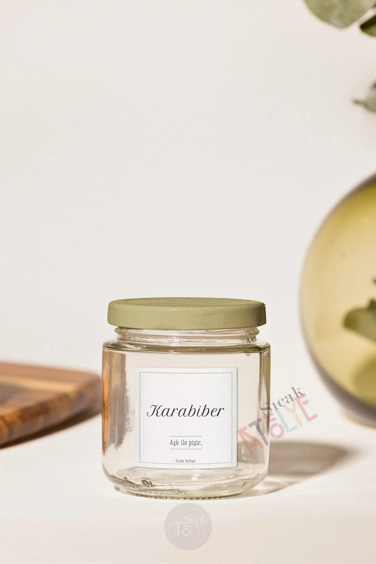 Baharat - Bakliyat - Kuruyemiş Kavanoz Etiketi | model. Çilek - Sıcak Atölye 