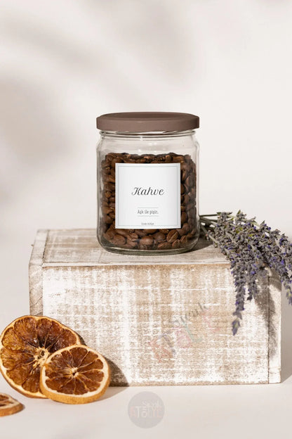 Baharat - Bakliyat - Kuruyemiş Kavanoz Etiketi | model. Çilek - Sıcak Atölye 