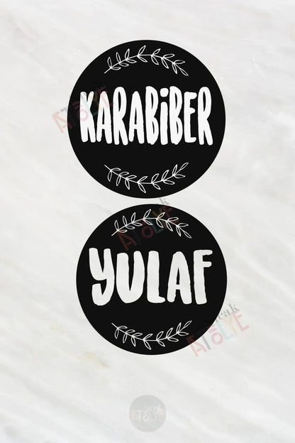 Baharat - Bakliyat - Kuruyemiş Kavanoz Etiketi | model. Bitter - Sıcak Atölye 