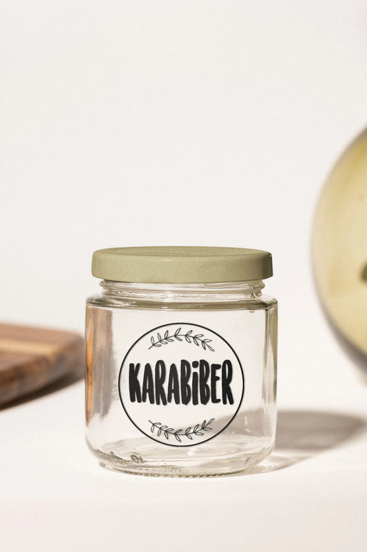 Baharat - Bakliyat - Kuruyemiş Kavanoz Etiketi | model. Beyaz Çiko - Sıcak Atölye 