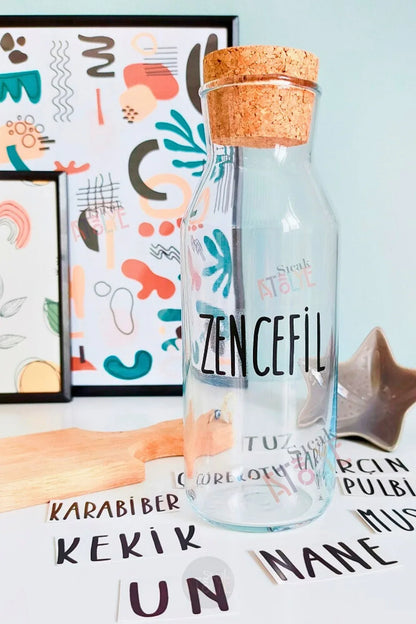 Baharat - Bakliyat - Kuruyemiş Kavanoz Etiketi | model. Avakado - Sıcak Atölye 