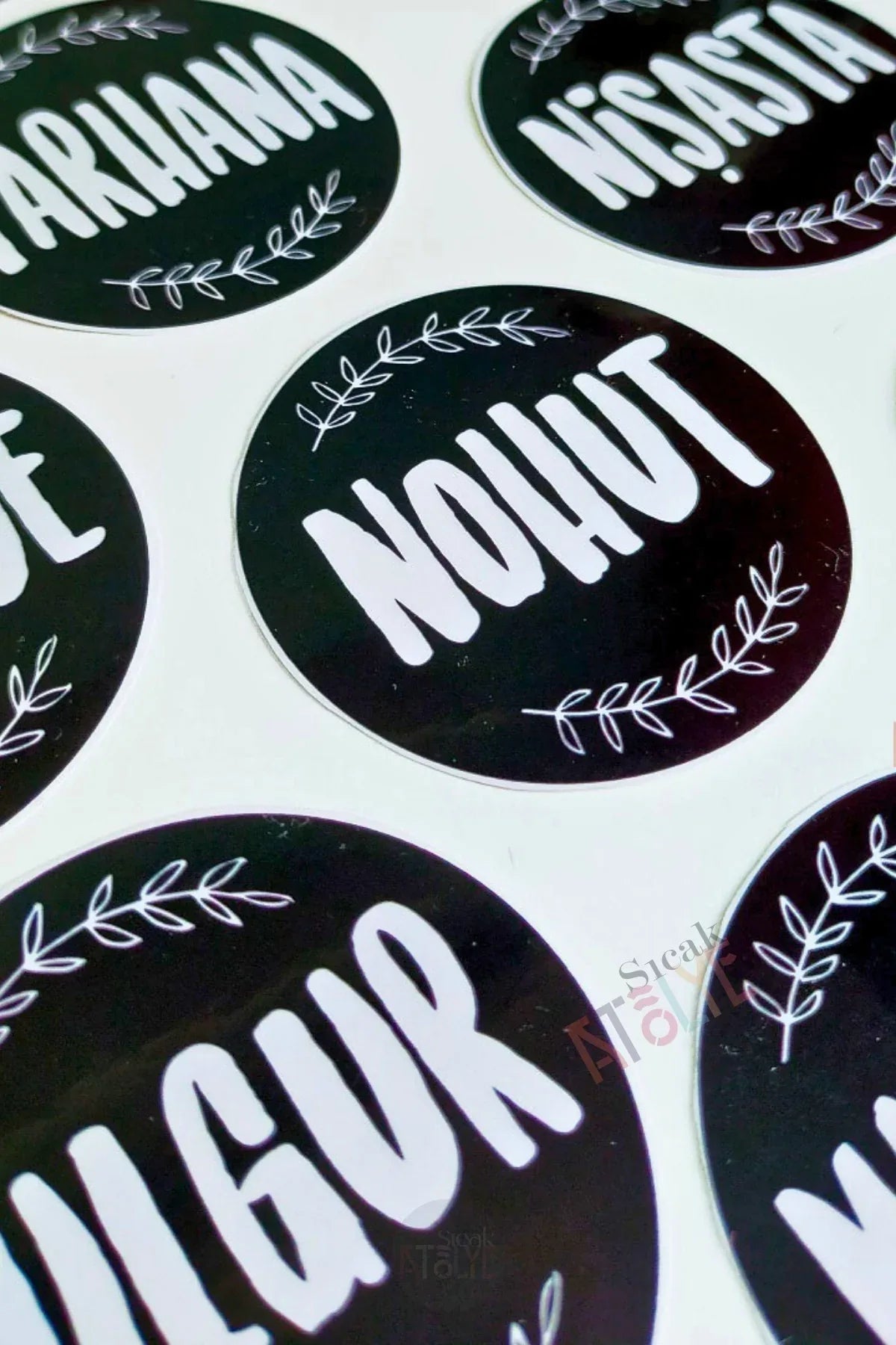 Baharat - Bakliyat - Kuruyemiş Kavanoz Etiketi | model. Bitter - Sıcak Atölye 