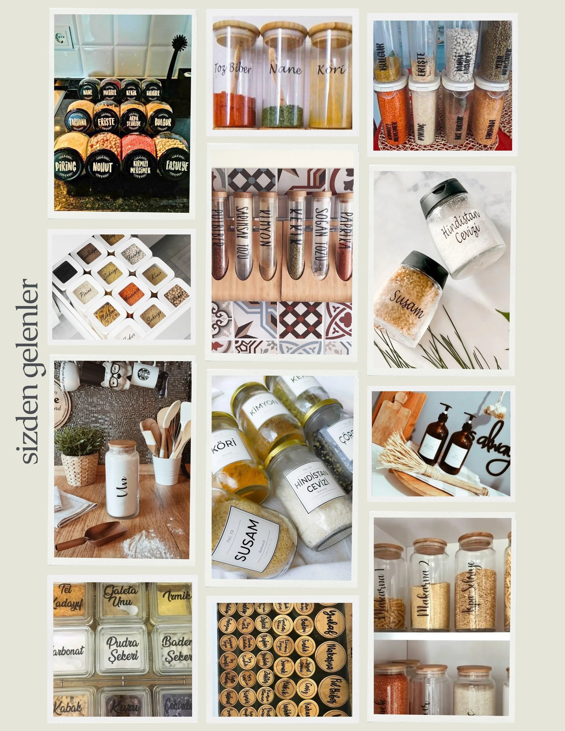 Jumbo Boy Kavanoz Etiketi - 12'li Set - Kişiselleştirilebilir - Sıcak Atölye 